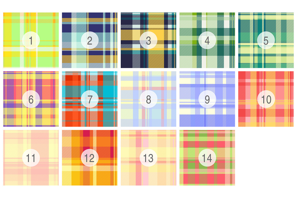 #248 Summer Check Patterns, a Pattern Graphic by Plaid4You (Photo 2 of 5)