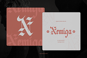 Sylterina | Blackletter Typeface, a Blackletter Font by Denustudios (Thumbnail 7 of 12)