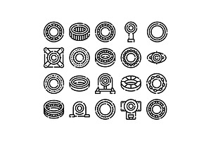 Bearings collection representing, an Object Graphic by pikepicture