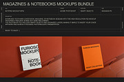 Magazines & Notebooks Mockup Bundle, a Books & Magazine Mockup by FURIOSO mockups (Thumbnail 2 of 14)
