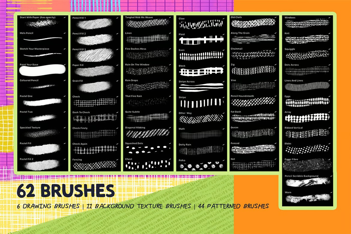 Lazy Lines Procreate Texture Pack, a Brush Add-On by Dimas Rizki Pratama (Photo 5 of 8)