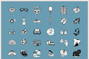 150 Hand Drawn Elements -Fashion-, an Illustration by Michael Rayback Design (Thumbnail 2 of 3)