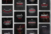 Fitness Quote Instagram Templates, a Social Media Template by DigiPax (Thumbnail 6 of 11)