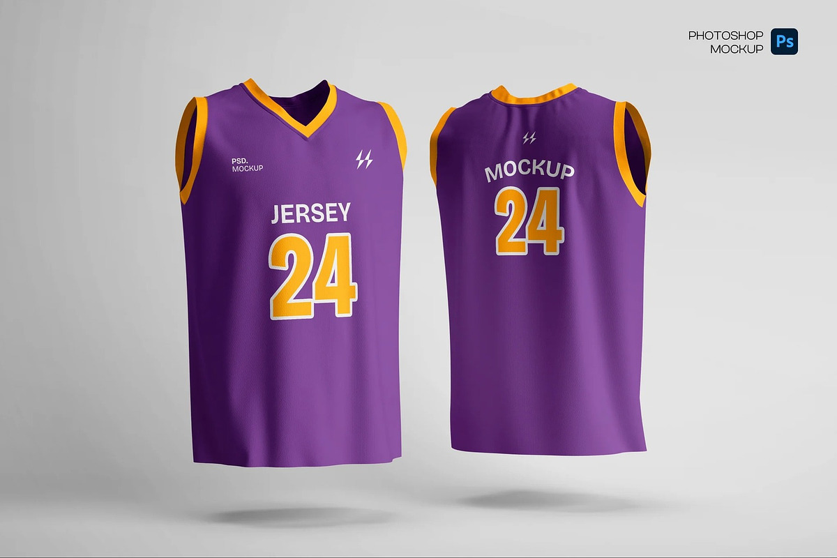 Basketball Jersey Mockup, a Shirt Mockup by Hubzway (Photo 1 of 2)