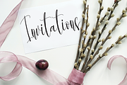 Hallimun | Script font, a Script Font by Scratchones (Thumbnail 6 of 8)