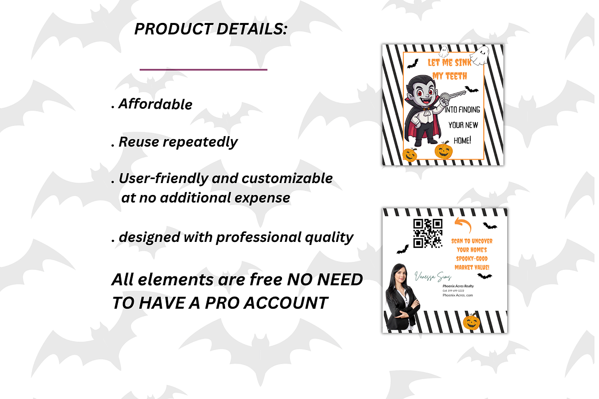 Realtor Halloween Pop-By Tag, a Print Template by SassyCorners (Photo 8 of 10)