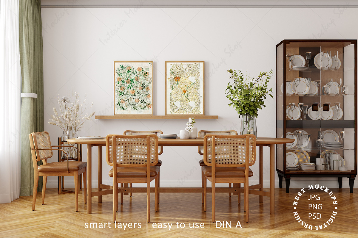 Living Room Frame Mockup, a Poster Template by Mockup Shop (Photo 3 of 3)