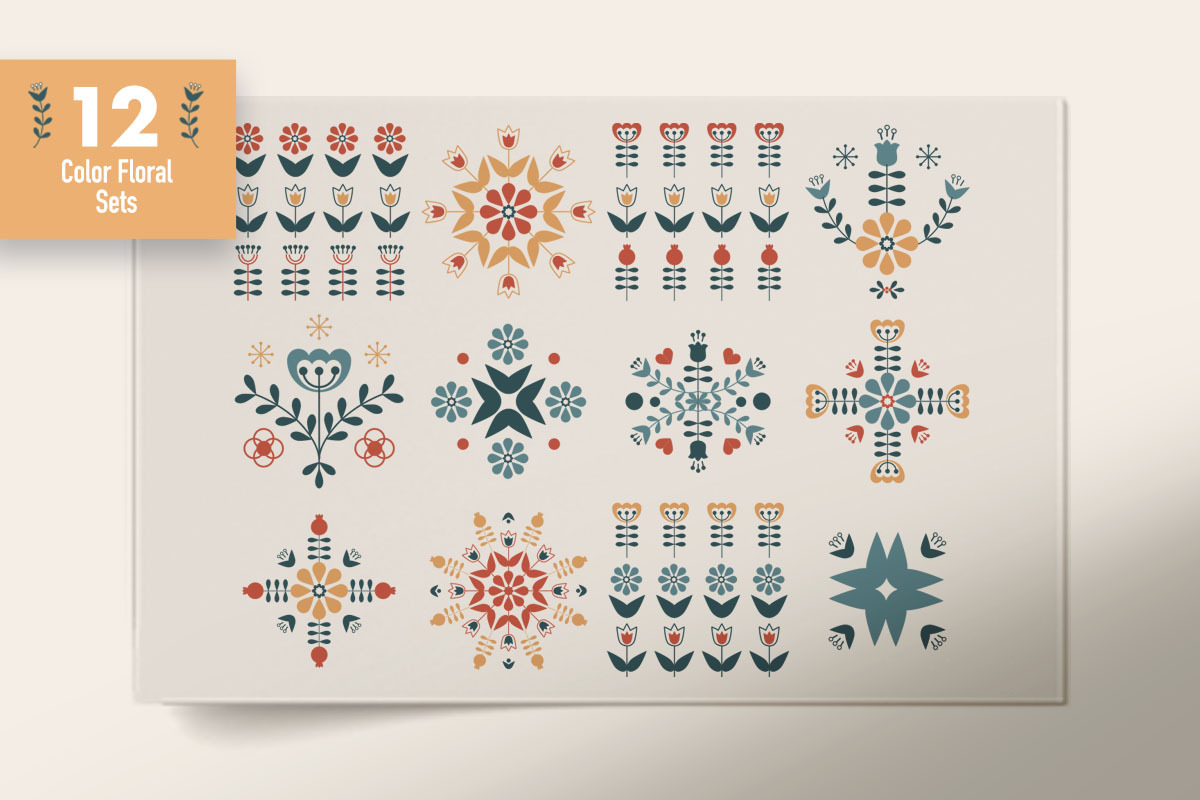 Scandi Folk Art Bundle, an Animal Illustration by Pattern.Culture (Photo 9 of 12)