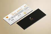 Wedding Invitation Ticket, an Invitation Template by Vynetta (Thumbnail 2 of 4)