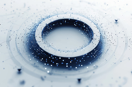 Abstract circular design with glowin, a Background Photo by Pixeness