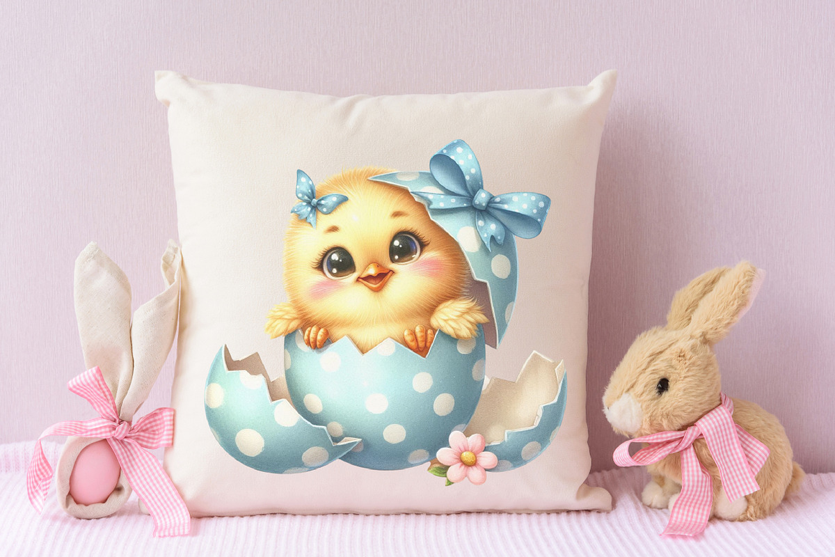 Baby chicken Easter day sublimation, an Illustration by RobertsArt (Photo 7 of 7)