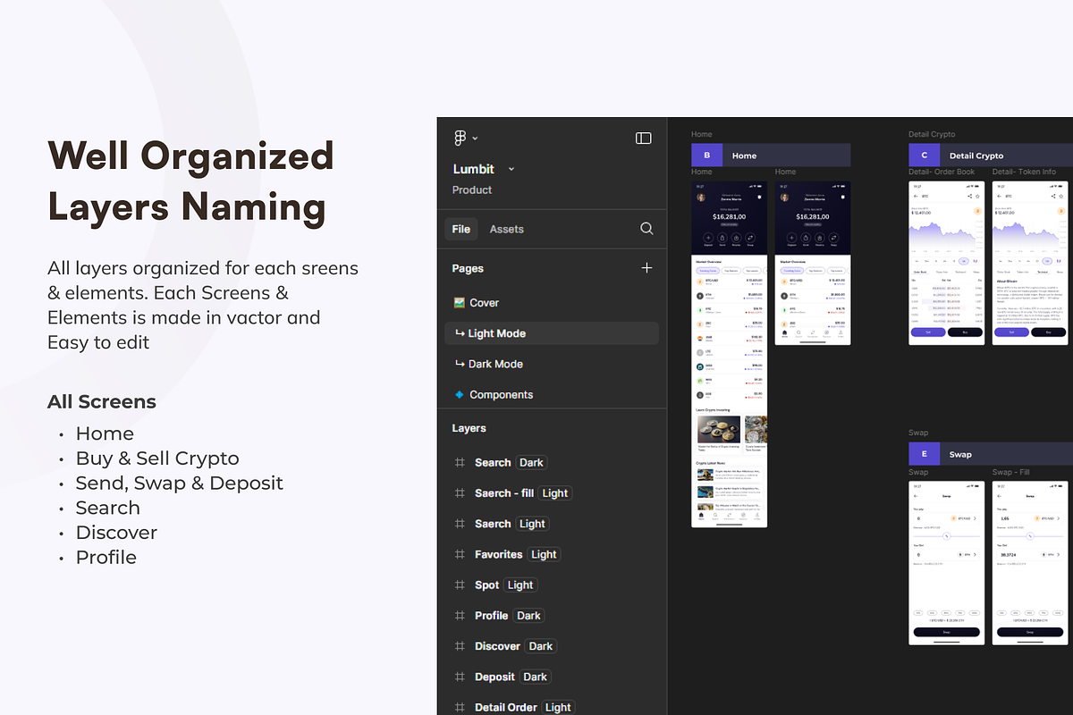 Lumbit - Crypto Wallet Premium APP, an UI Kit Template by Nait Creative (Photo 5 of 7)