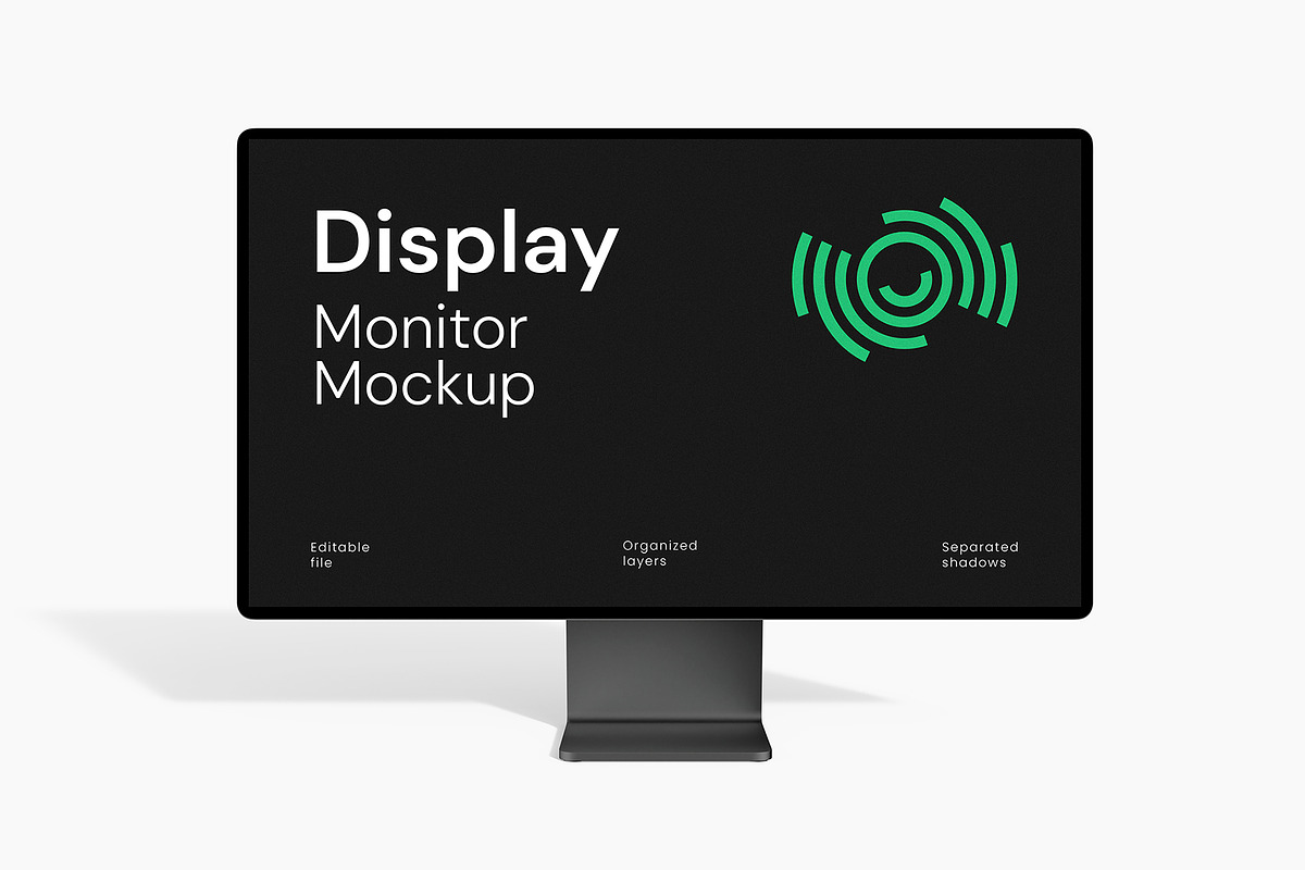 Monitor Display Mockup Template, a Product Mockup by graphypix (Photo 1 of 4)