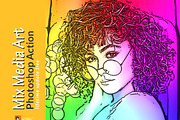 Mix Media Art Photoshop Action