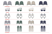 Womenswear Vector Mockup Bundle, an Apparel Mockup by S.i. Graphics® (Thumbnail 4 of 9)