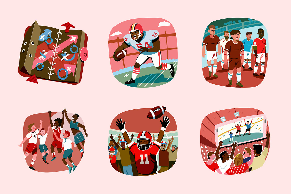 Sports Illustrated NFL Vectors, a Sport Illustration by Creative Stall (Photo 9 of 9)