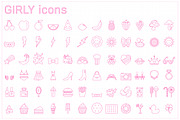Girly icons, an Outline Icon by faitotoro (Thumbnail 2 of 2)