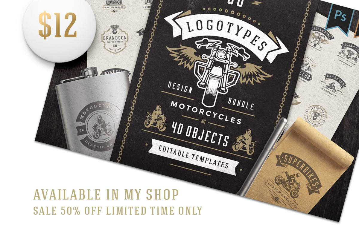 Car Garage Badges & Logos, a Branding & Logo Template by Vasya Kobelev (Photo 19 of 19)