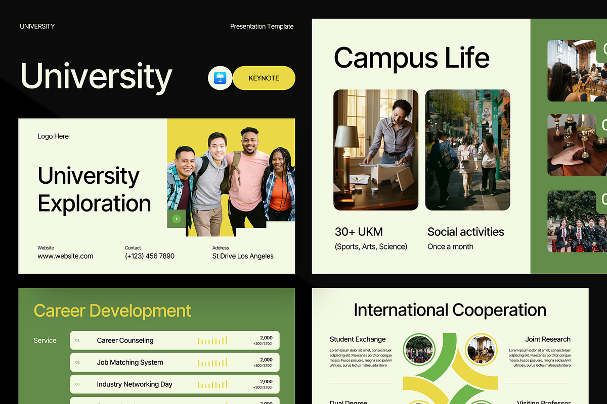 University - Keynote Template, a Presentation Template by YossyOneStd (Photo 1 of 4)