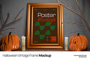 Halloween Vintage Frame Mockup, a Product Mockup by graphicook (Thumbnail 1 of 4)