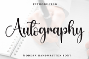 Autography | Script Font, a Handwritten Font by Scratchones (Thumbnail 1 of 8)
