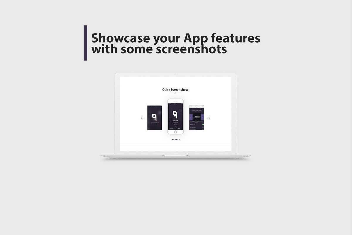 QuickApp - Landing Page PSD Template, an App Template by temRam (Photo 4 of 11)