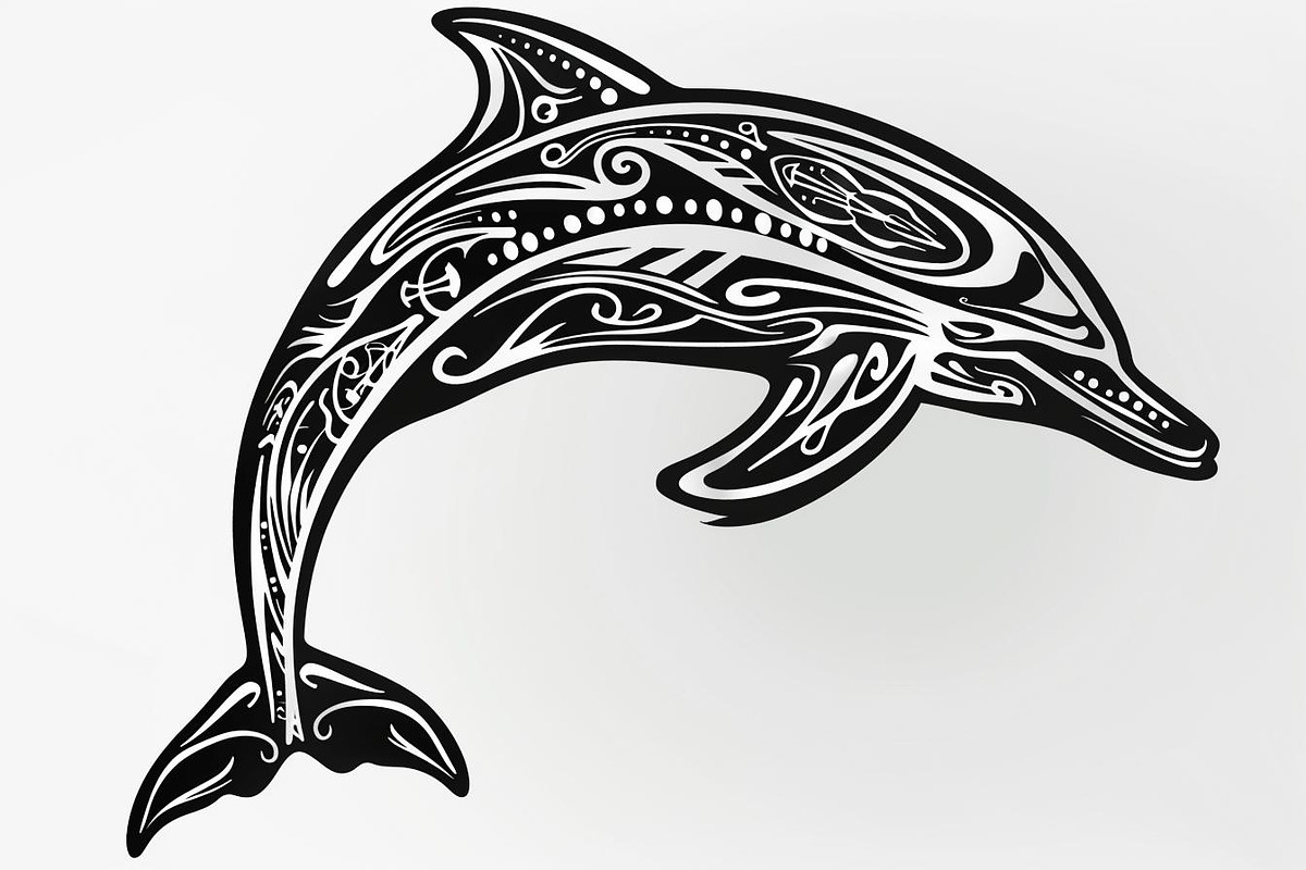 Tribal Dolphin Laser Cut Bundle, a Graphic by balal (Photo 12 of 16)