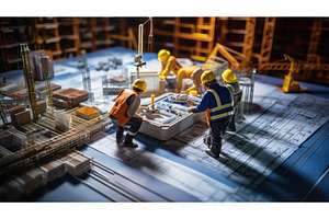 architecture blue prints building ai, an Architecture Photo by pikepicture