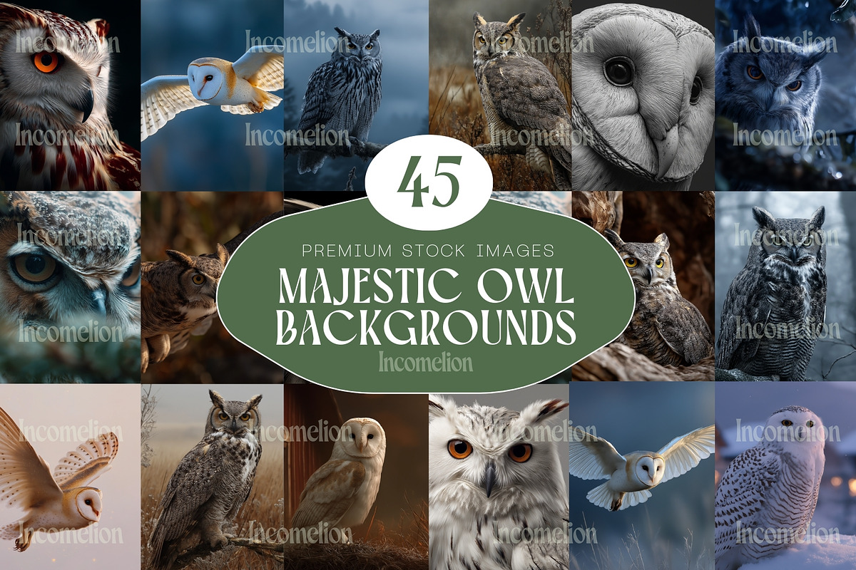 45 Majestic Owl Stock Photos, an Animal Photo by Incomelion (Photo 1 of 13)