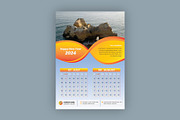 Modern 6 Pages Wall Calendar 2024, a Stationery Template by Annudesign (Thumbnail 5 of 8)