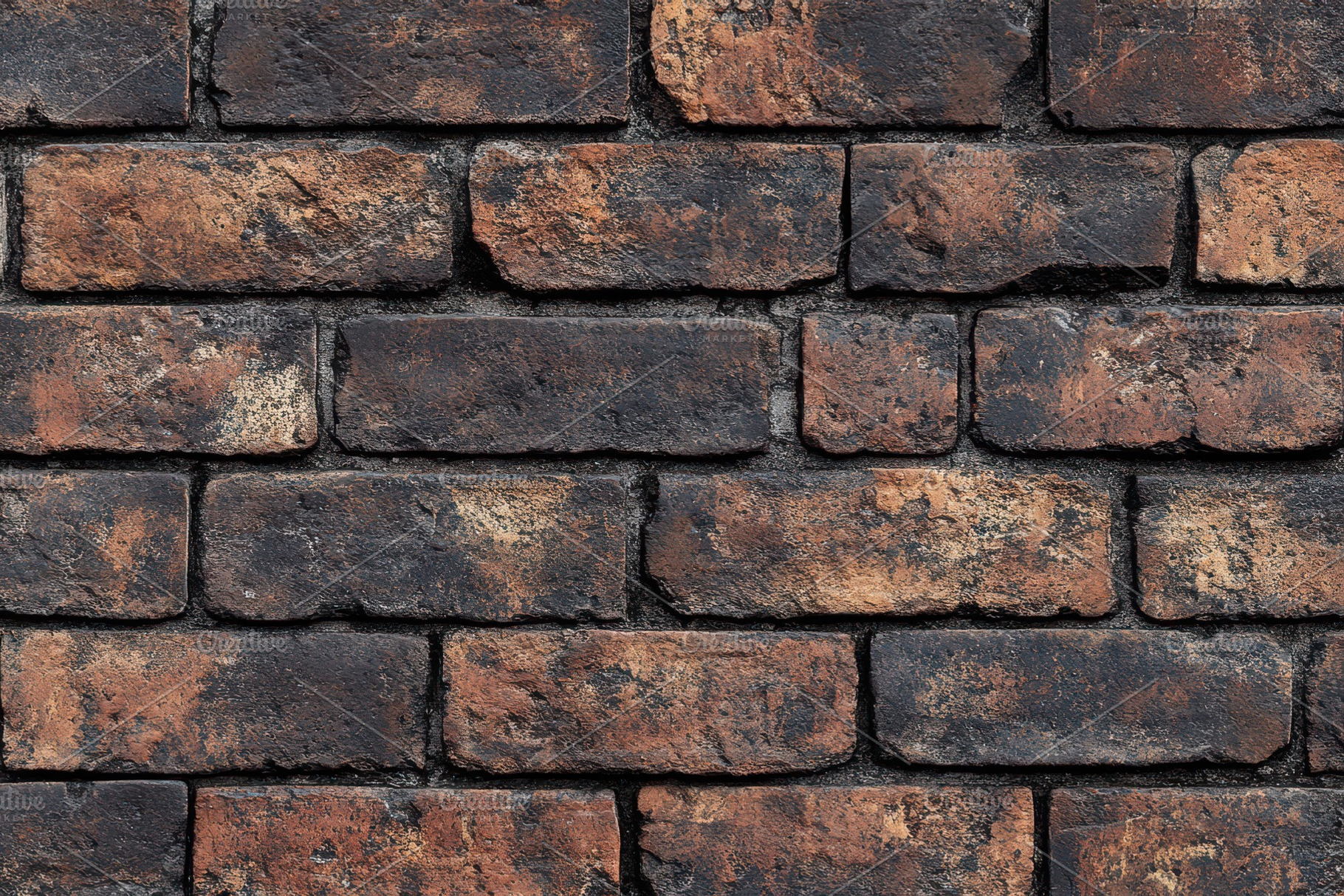 Dark Brown Brick Wall Texture Backgr, an Abstract Photo by Pixeness Studio