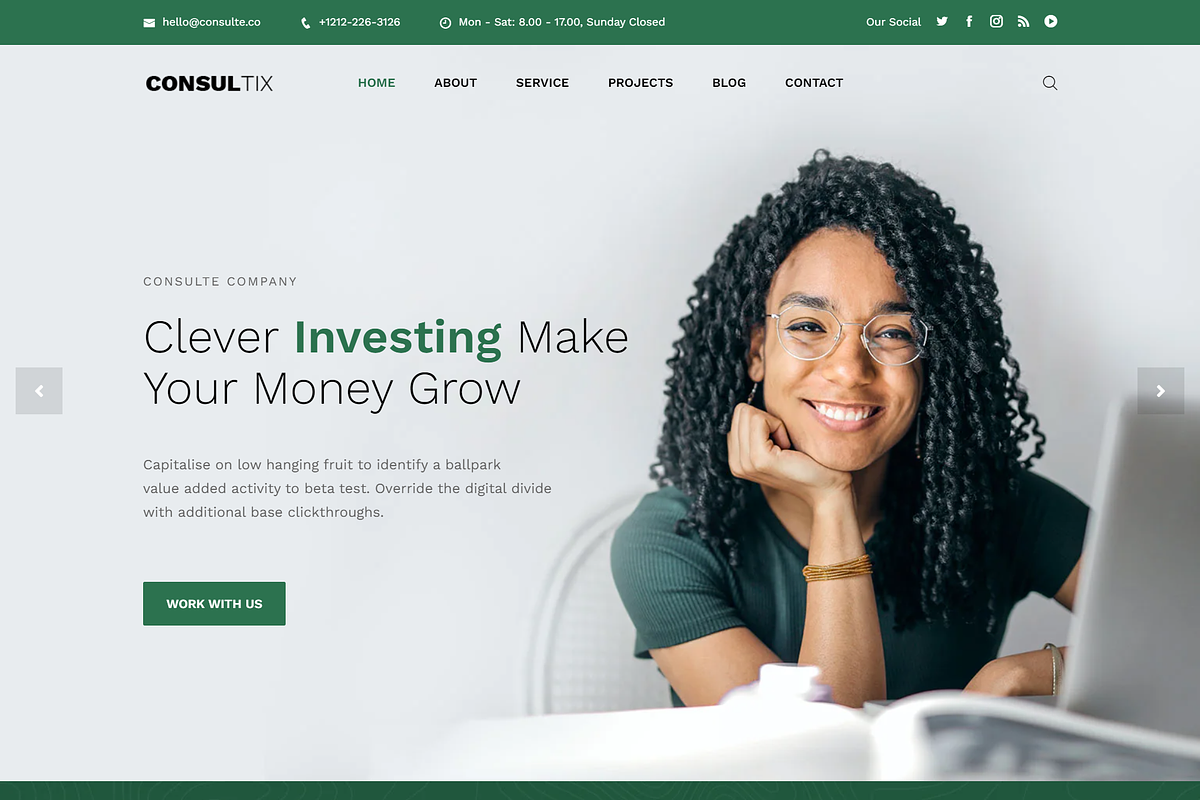 Investment Company HTML5 Template, a Bootstrap Template by HasThemes (Photo 3 of 3)