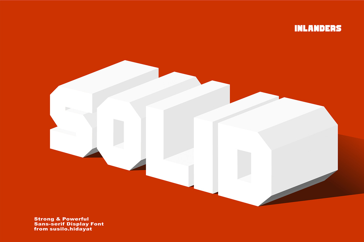 INLANDERS | BLOCK FONT | DISPLAY FONT preview 5