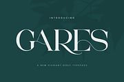 Gares - Elegant Serif Font, a Serif Font by Aqeel_Art (Thumbnail 1 of 12)