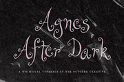 Agnes After Dark Curly Display Font, a Handwritten Font by The October Creative (Thumbnail 1 of 8)