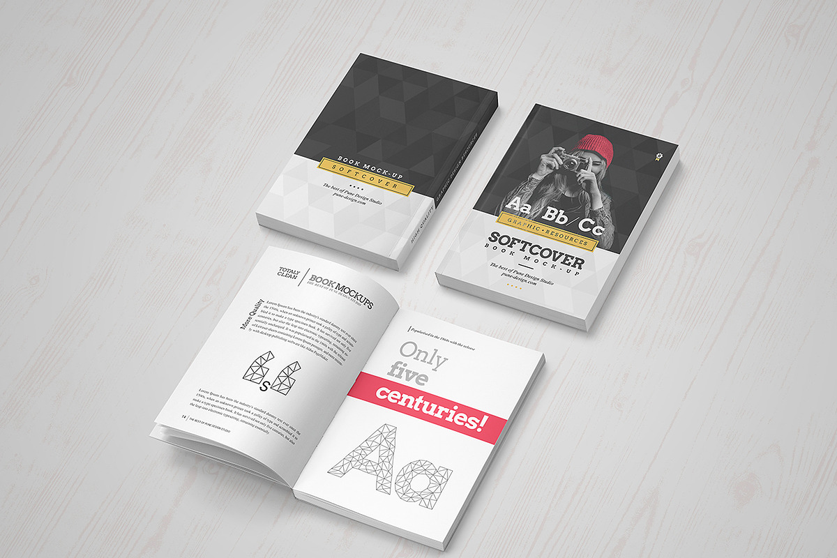 Book Mock-Up / Softcover Edition, a Books & Magazine Mockup by PuneDesign (Photo 8 of 11)