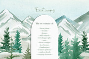 Watercolor Camping Clipart, a Person Illustration by NataliArkushArt (Thumbnail 3 of 24)
