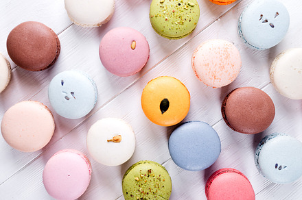 French colorful macarons stock photo containing macaroon and sweet, a Food & Drink Photo by YuMyart