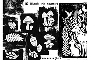 Procreate linocut brushes, a Brush Add-On by ProcreateiBox (Thumbnail 10 of 11)