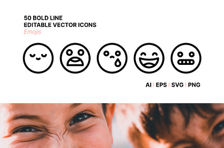 50 Emoji Icons, an Emoji Icon by Side Project