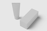 Cosmetic Tube Mockup 3 Views, a Packaging Mockup by graphicsauce (Thumbnail 3 of 4)