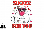 Funny Cat Valentine Sucker PNG, an Illustration by Daily.Designs (Thumbnail 1 of 5)