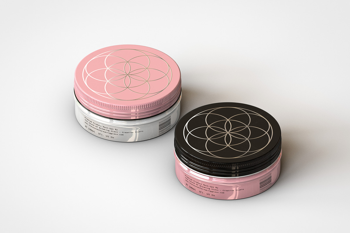 Round Cosmetic Tin Mock-Up, a Cups & Container Mockup by TSOBG (Photo 11 of 14)