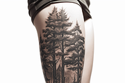 Forest & Wolves tattoo flash bundle, a Brush Add-On by ProcreateInk (Thumbnail 9 of 10)
