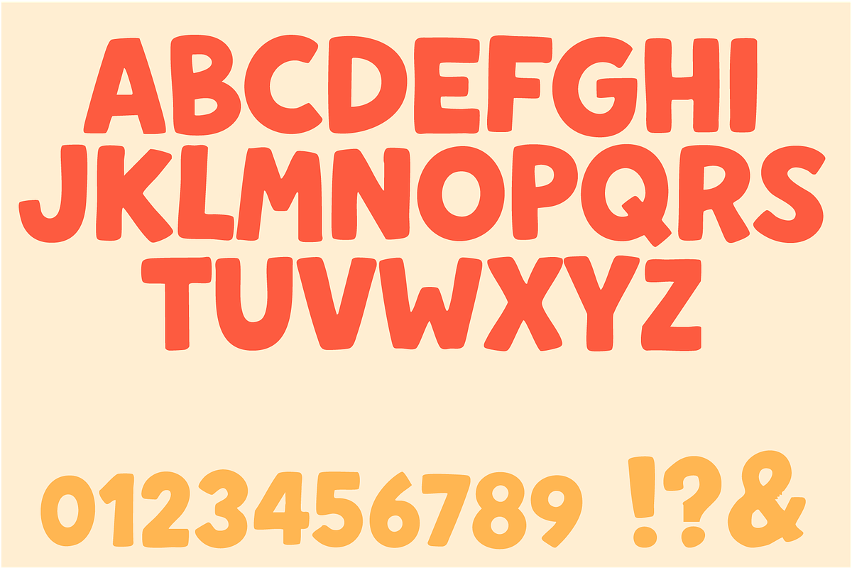 Bouncy Bold: The Playful & Bold Font, a Sans Serif Font by Good Times Type (Photo 2 of 4)