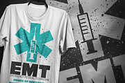 EMT - T-Shirt Design, a Healthcare Illustration by artnook (Thumbnail 3 of 6)