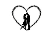 Couple Love Heart Silhouette Bundle, an Illustration by Amazin_art (Thumbnail 9 of 51)