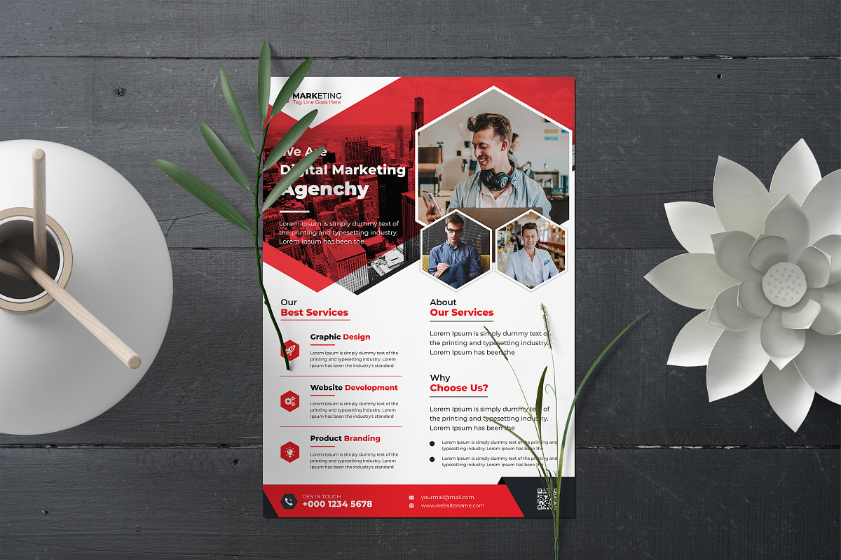 Corporate Theme Business Flyer, a Flyer Template by Graphiexperto (Photo 2 of 6)