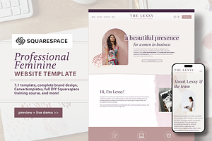 Squarespace 7.1 Feminine Template