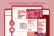 Squarespace Author Website Template, a Squarespace Template by Billie Grace Studio (Thumbnail 1 of 8)